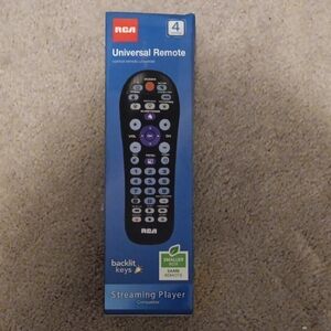 RCA Universal Streaming Remote - Black with Purple Buttons